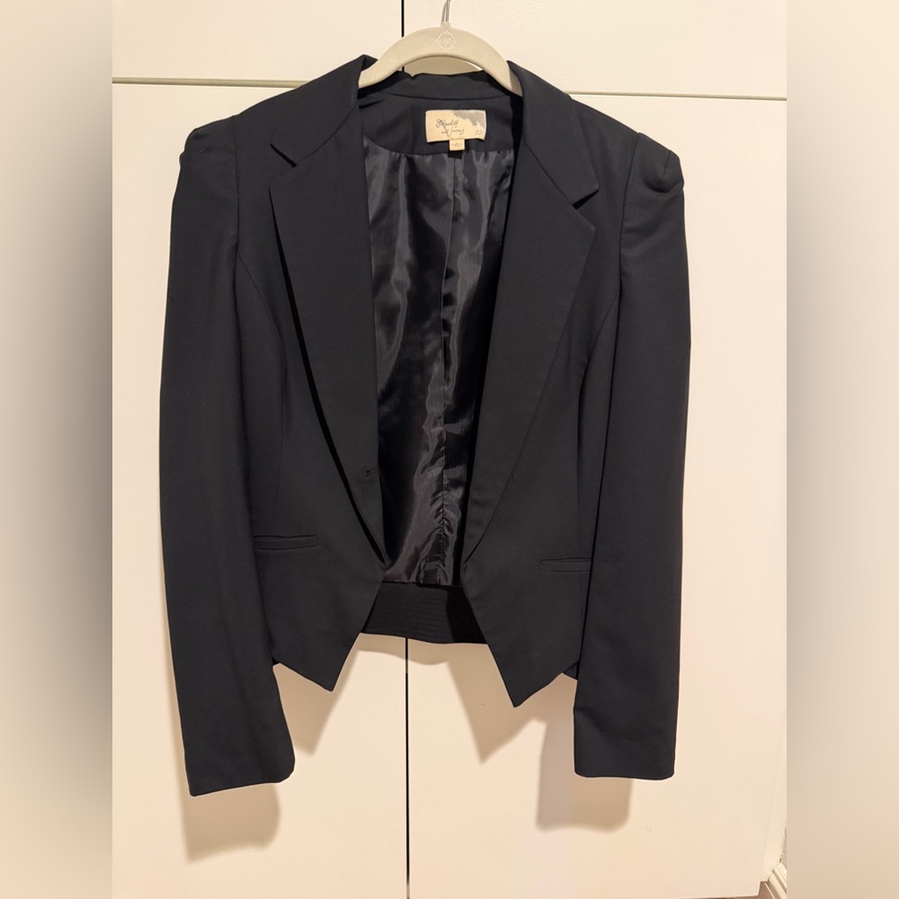 Elizabeth and James Classic Black Blazer